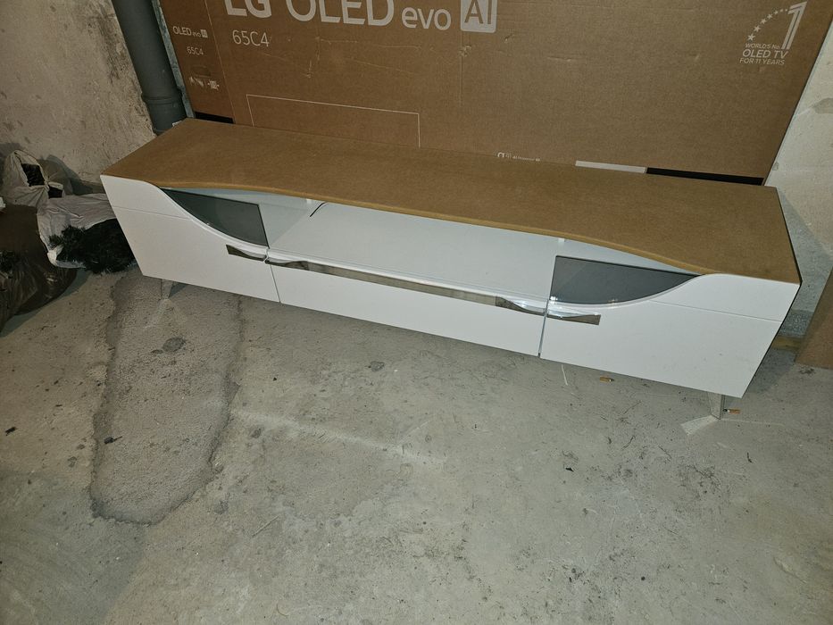 Komoda biała połysk + gratis