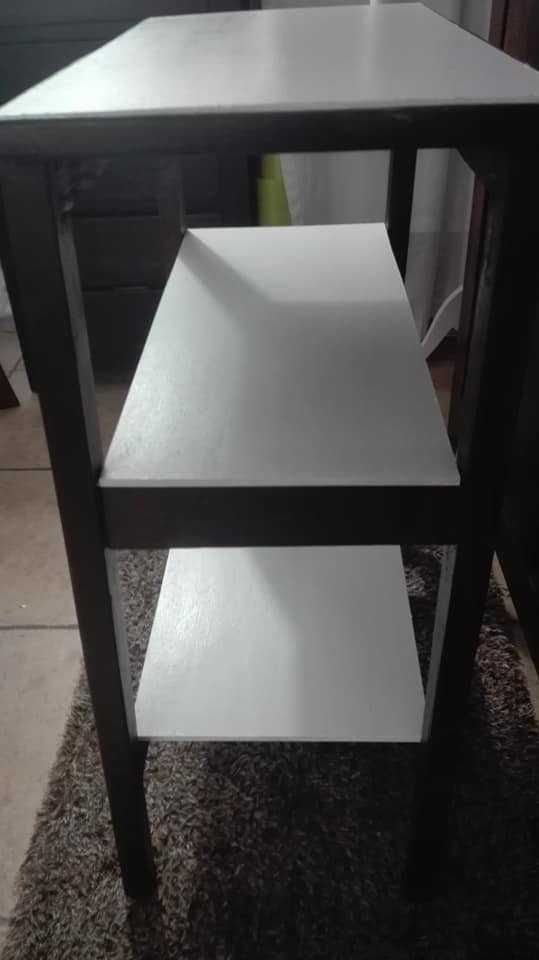 Stolik RTV biblioteczka regał PRL lata 70-te 62 cm x 32 cm x 75 cm