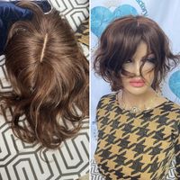 Накладка с натуральных славянских вьющихся волос кудри имитация кожи