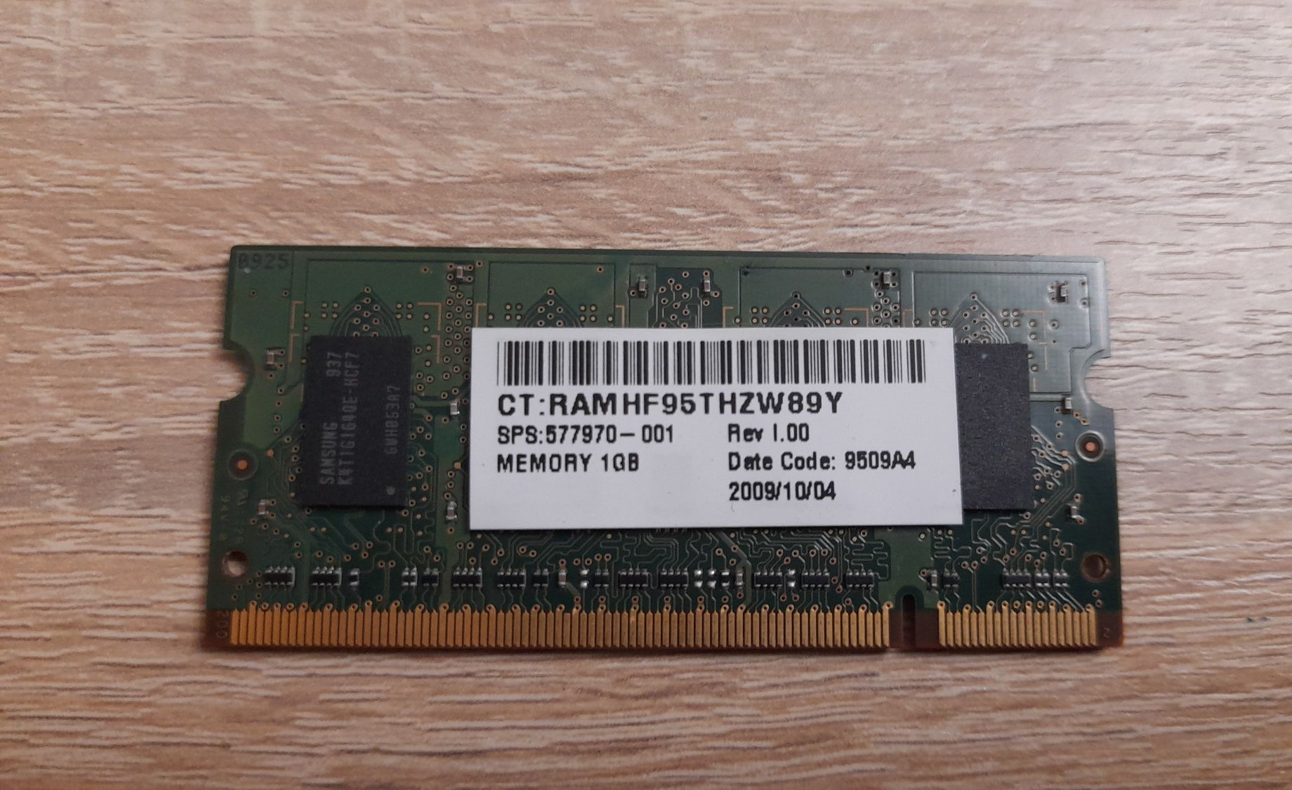 Оперативна пам'ять DDR 2 ,1 gb.(ноутбука)