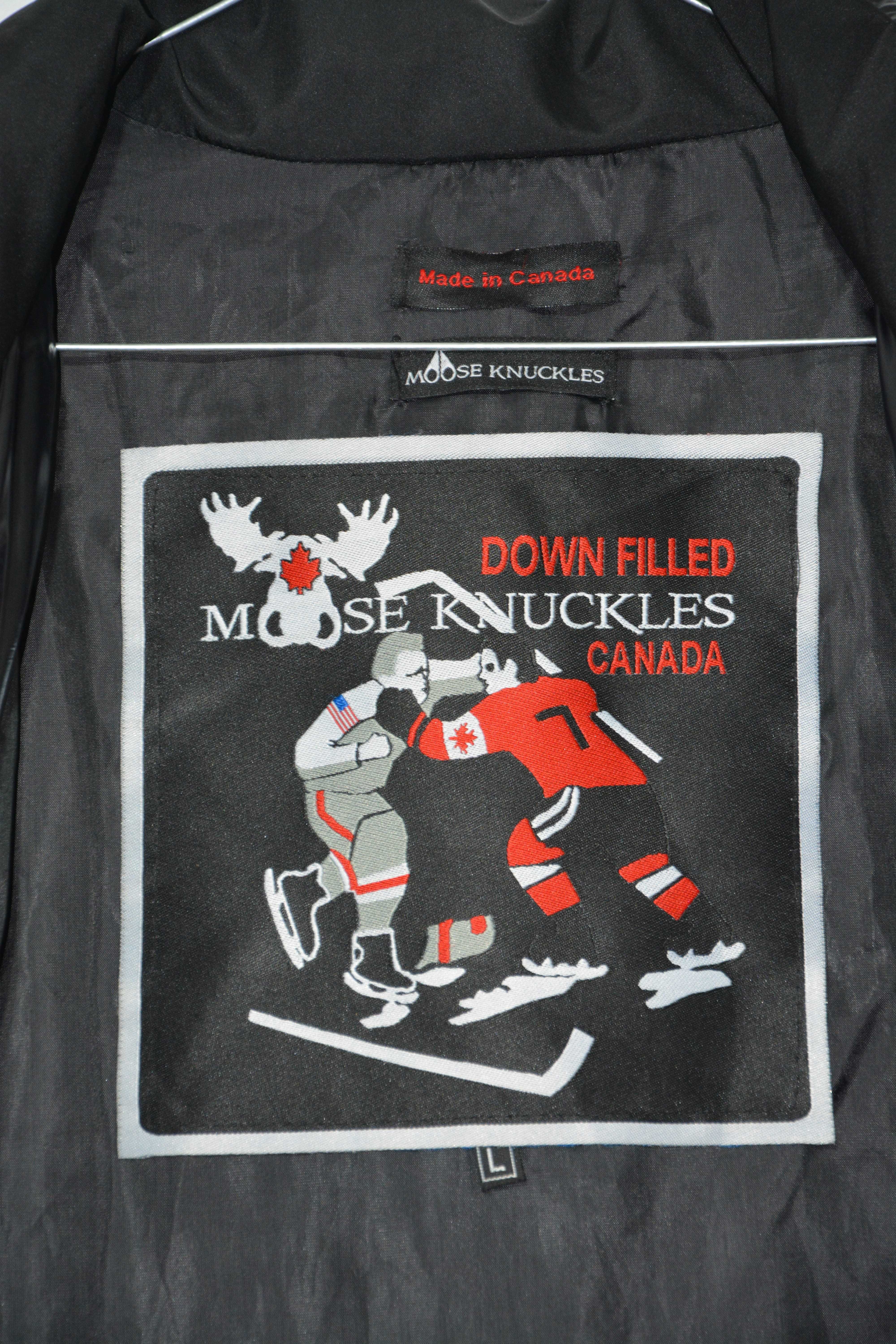 Moose Knuckles Canada zimowa puchowa kurtka męska L