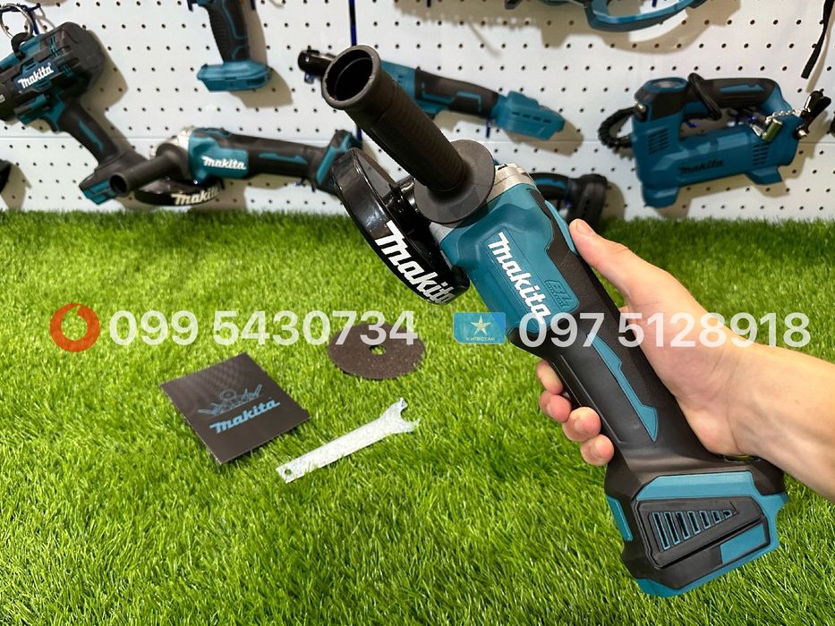 Болгарка аккумуляторна Makita DGA504 диск 125 мм КШМ 9500об/хв без АКБ