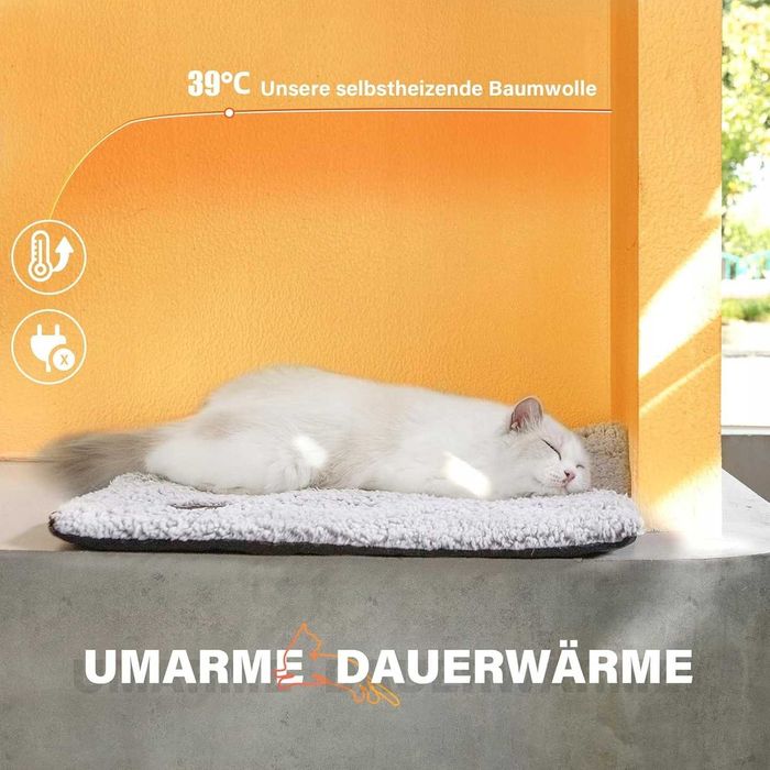 Legowisko dla psa kota termiczne samogrzewcze antypoślizgowe 74x48cm