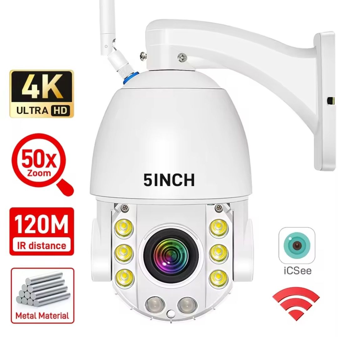 Kamera Zew WiFi POE 4K 4MP 50xzoom optyczny,Nightvision+KartaSD128GB4K