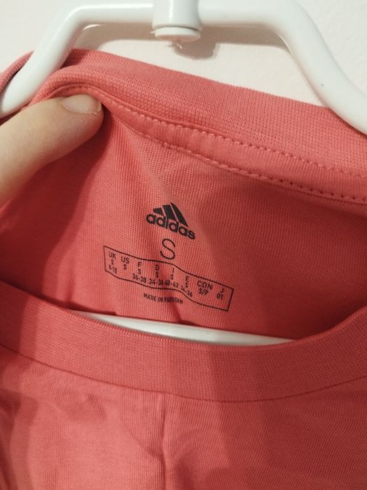 S Koszulka Adidas T-Shirt Essentials 3-Stripes GL0780 Różowy Loose Fit