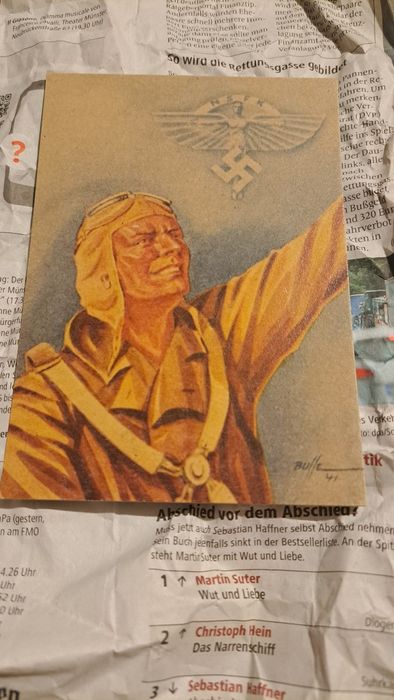 Pocztówka propagandowa niemiecka 3 rzesza luftwaffe