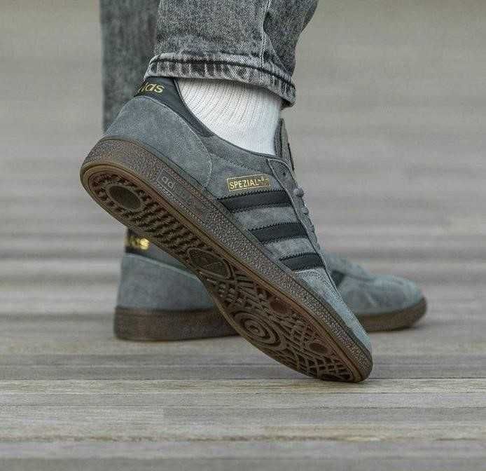 Мужские кроссовки Adidas Spezial Grey Black 40-46 адидас Знижжка!
