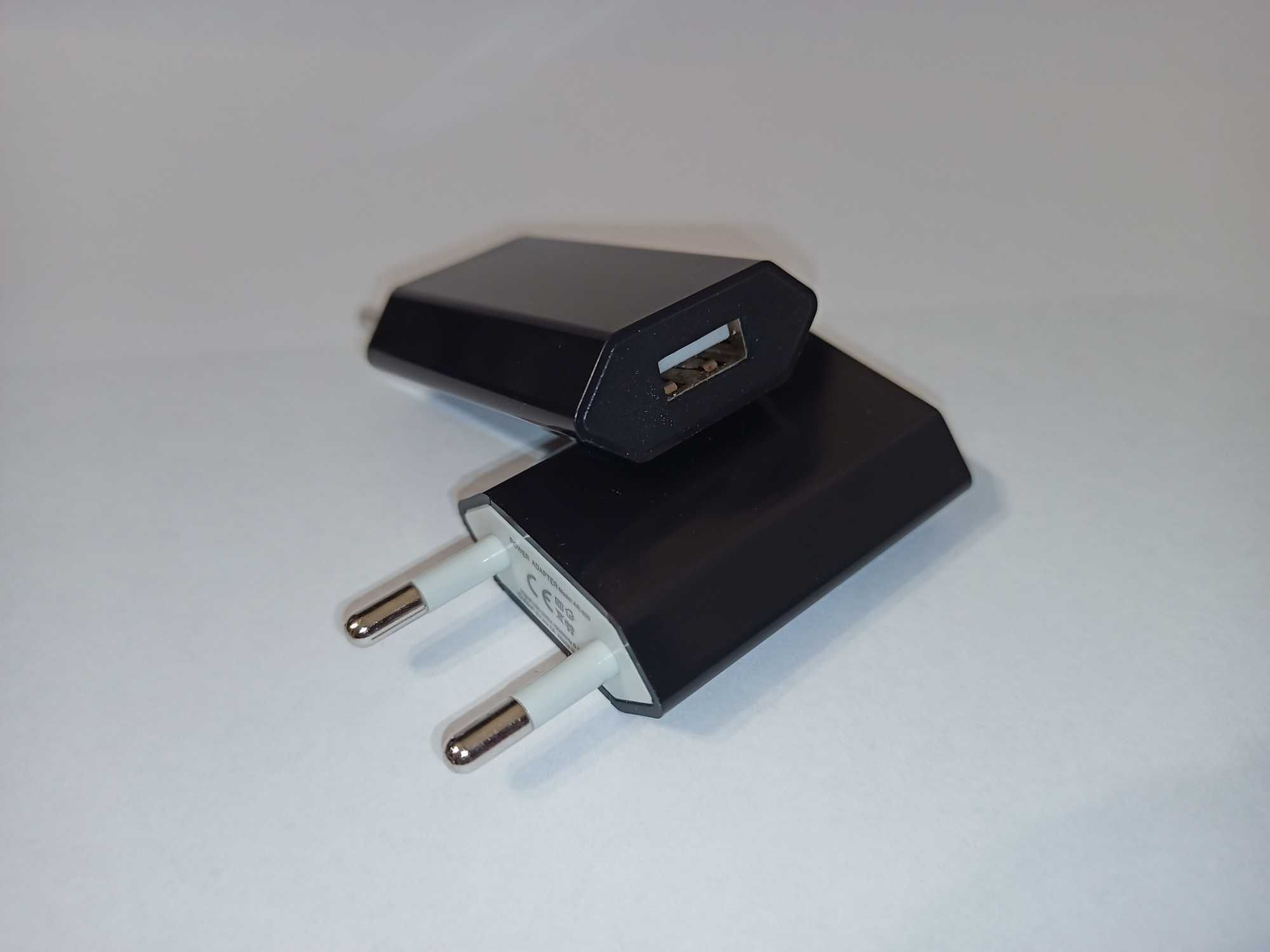 Зарядний блок USB компактний, 5 Вт (DC5V=1A), чорний