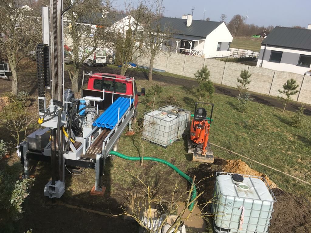 Wiercenie studni głębinowych i odwierty pod pompe ciepła