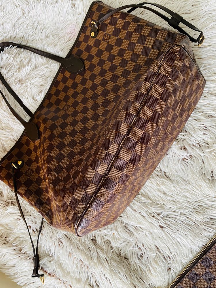 Louis Vuitton Neverfull MM Damier Ebene LV torebka