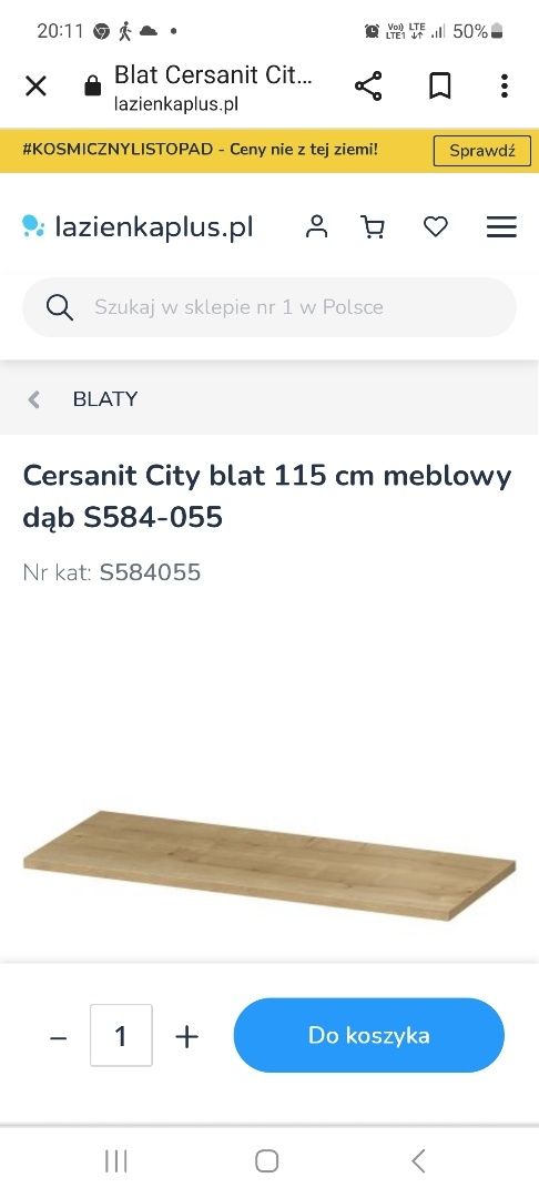 Blat meblowy Cersanit