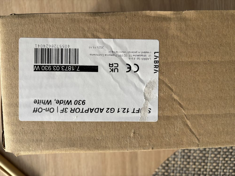 Lampa Labra Shift 12.1 G2 Adaptor 3F Biała