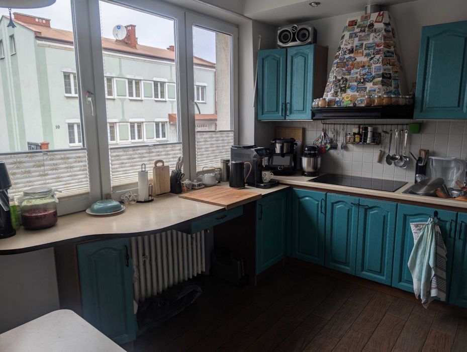Meble kuchenne drewniane - fronty dębowe.