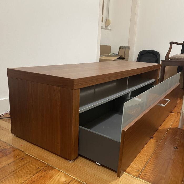 Estante tv castanho