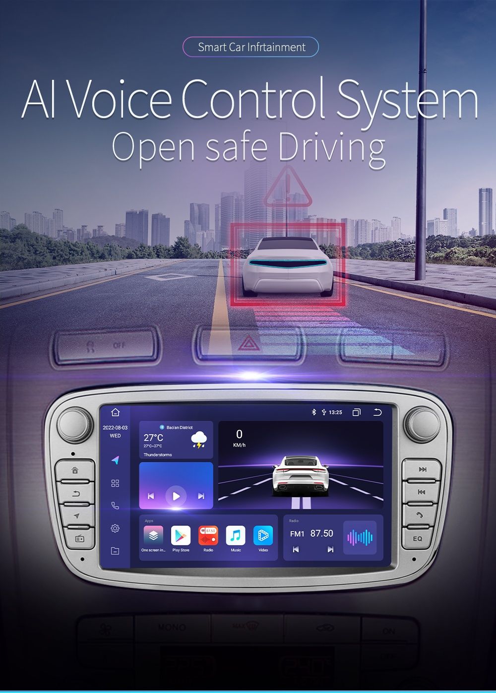 Radio Nawigacja Android 13 Ford Mondeo,Focus,S-Max,Galaxy,Kuga