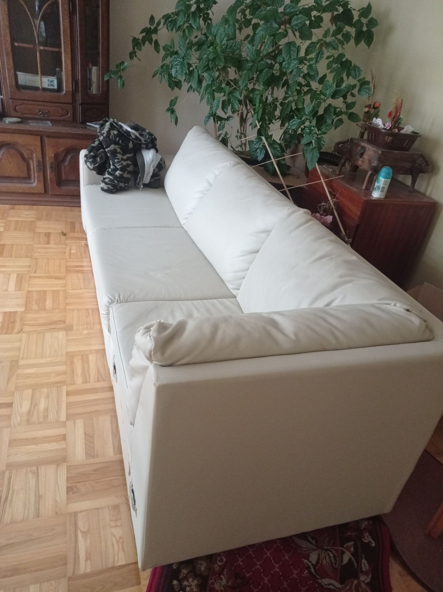 Sofa skórzana ecru