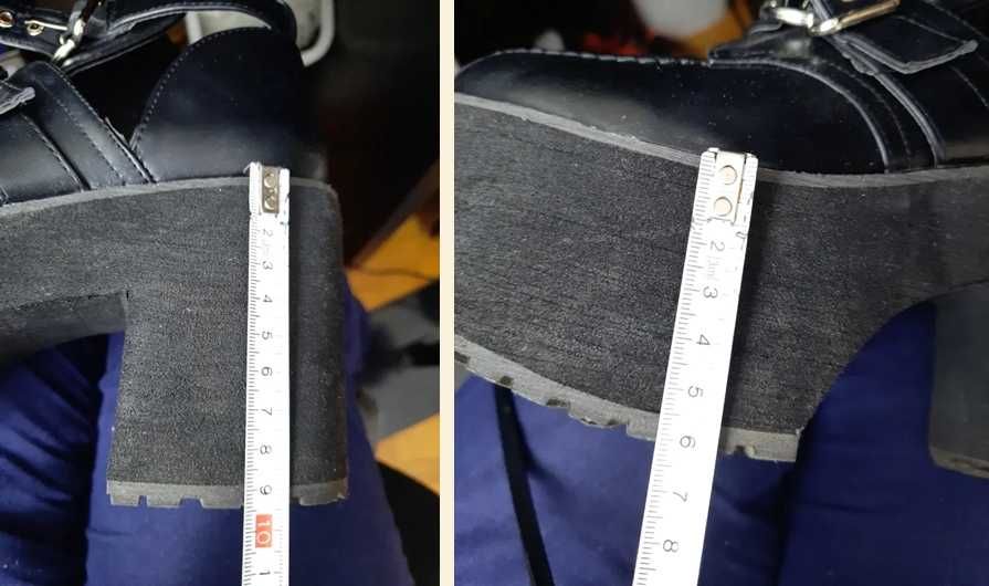 Buty na koturnie platformie 38