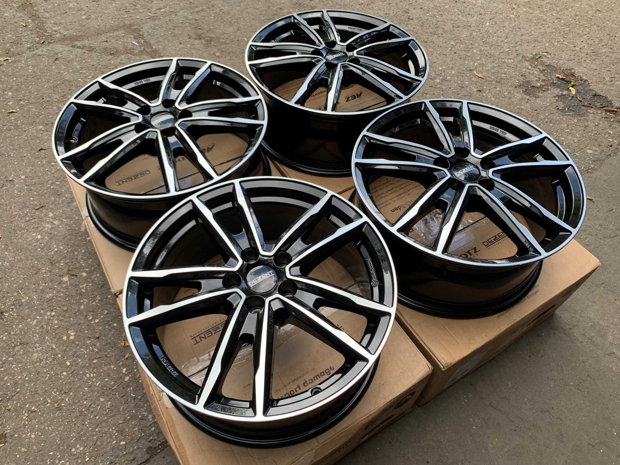 4x felgi DEZENT KF dark 18 rozstaw 5x108 ET 49 PEUGEOT 5008 CITROEN C5