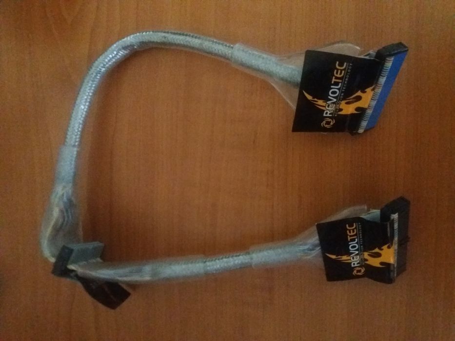 2 Cabos IDE / Flat / ATA Discos HD Revoltec revestidos