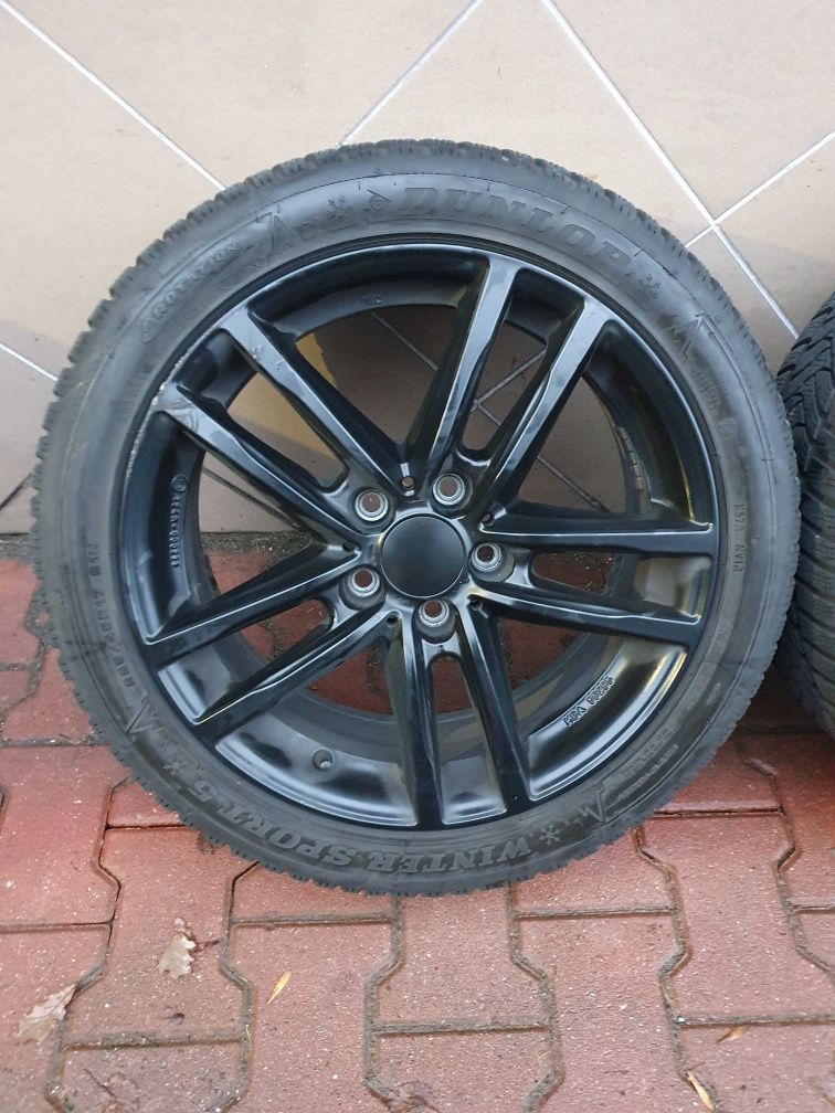 Felgi 17" Vw Golf 5 6 Touran Skoda 5x112 ET49+225.45.17 Dunlop Zimow