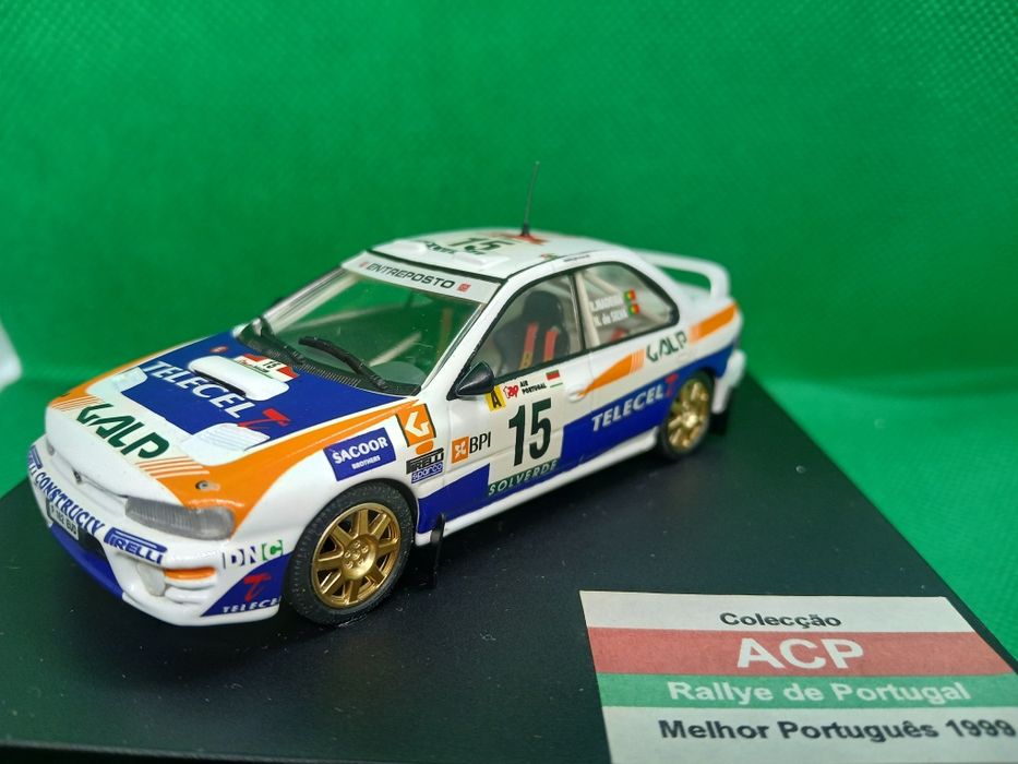 Miniaturas 1/43 Mitsubishi e Subaru Rui Madeira Rally  de Portugal