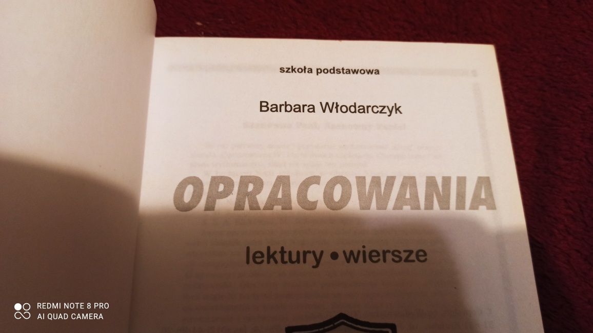 Opracowania język polski. Lektury wiersze - B. Włodarczyk