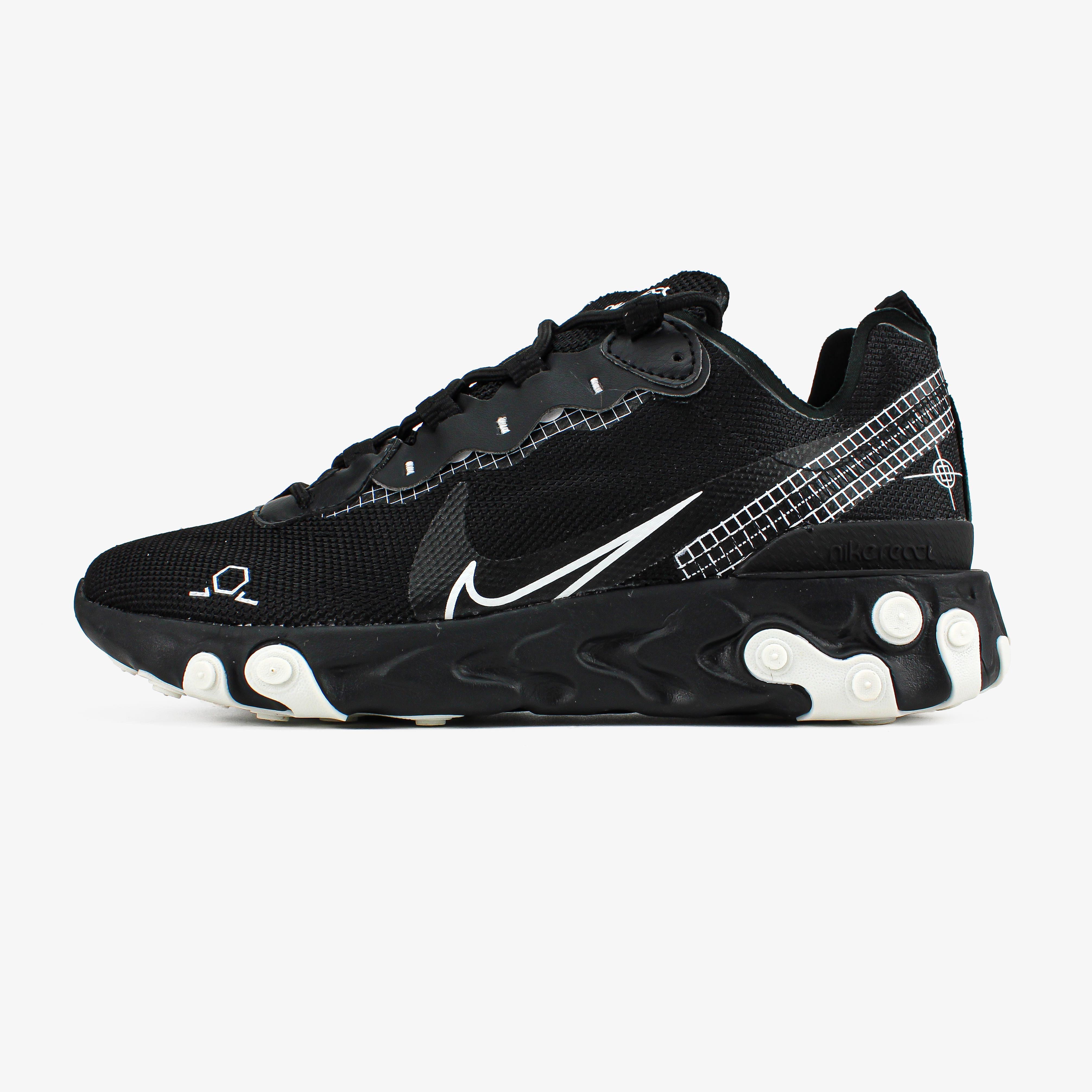 Мужские кроссовки Nike React Element 55 "Black" Размеры 41-45