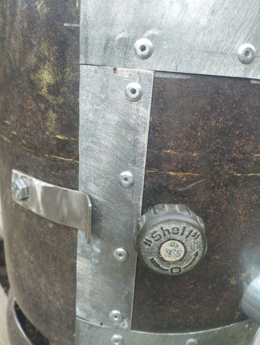 Fogão / Salamandra / stove artesanal, feito de uma botija de gás.