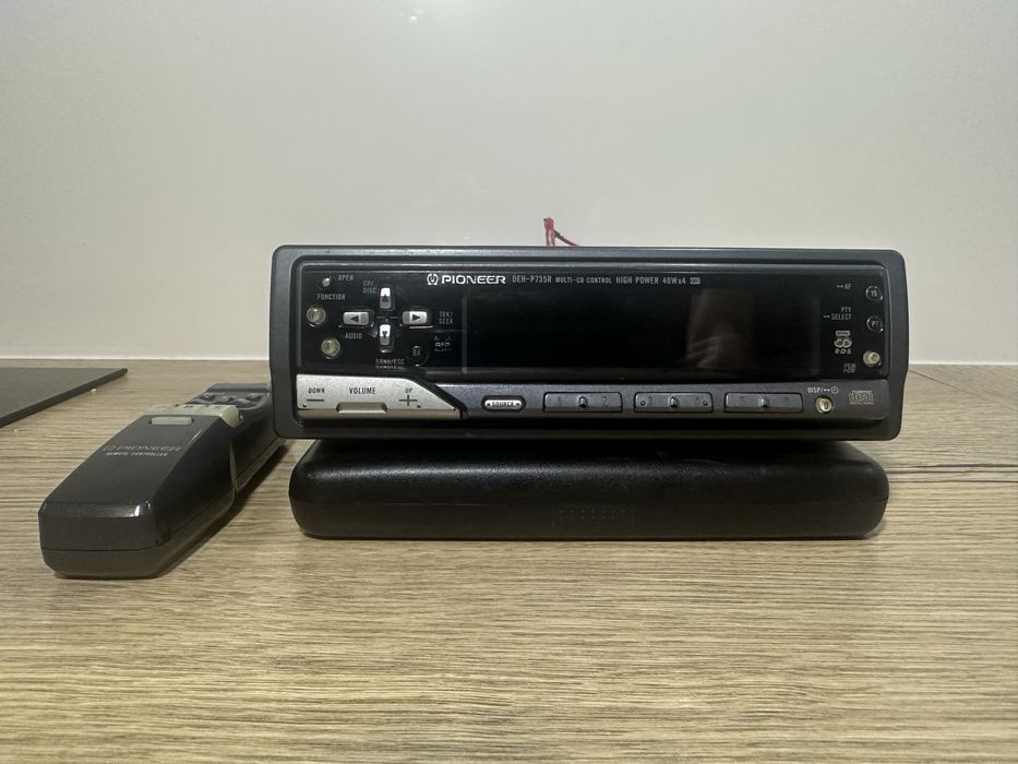 Pioneer DEH-P735R – radio samochodowe + oryginalny pilot + głośniki