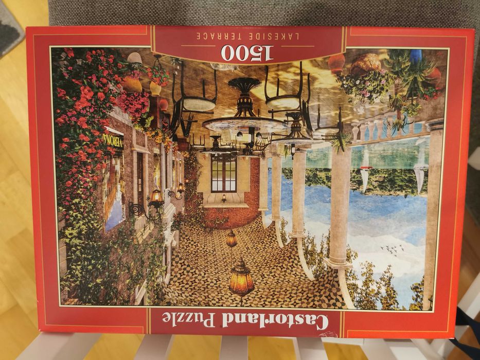 Puzzle 1500 Taras nad jeziorem