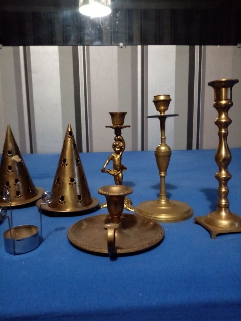 świeczniki metalowe