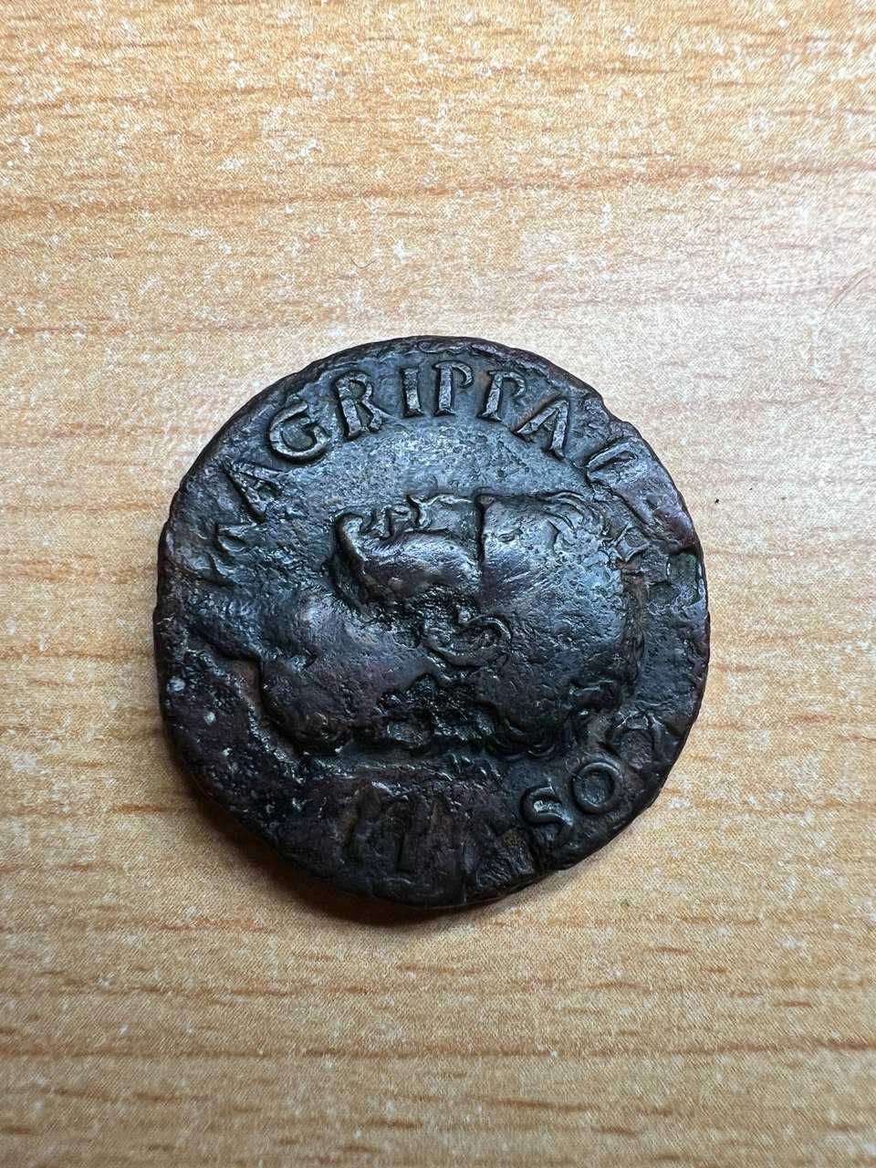 Античная монета, Рим,  Консул Агриппа 12 г. до н.є.