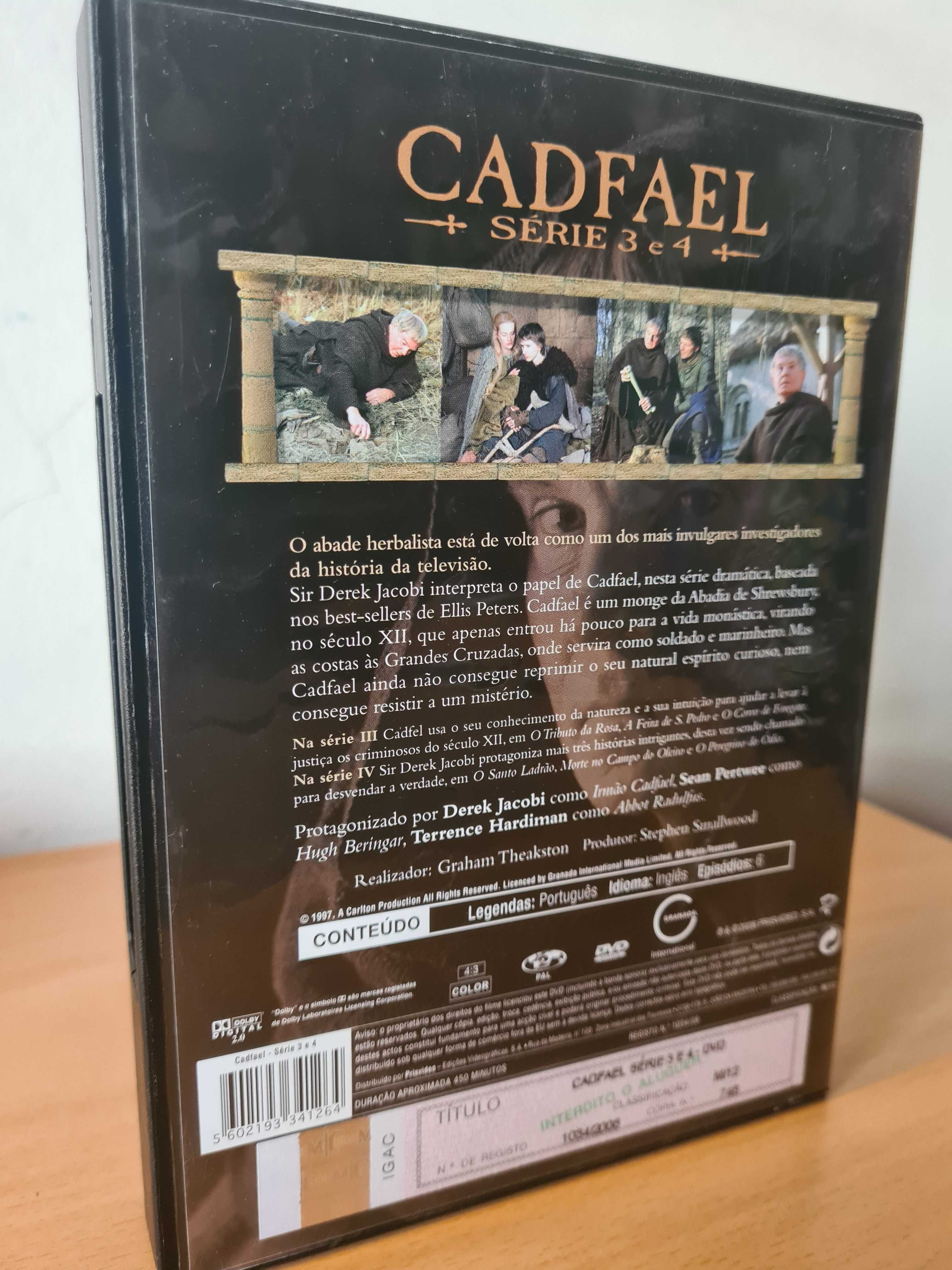 3ª e 4ª temporadas da série "Cadfael" em DVD