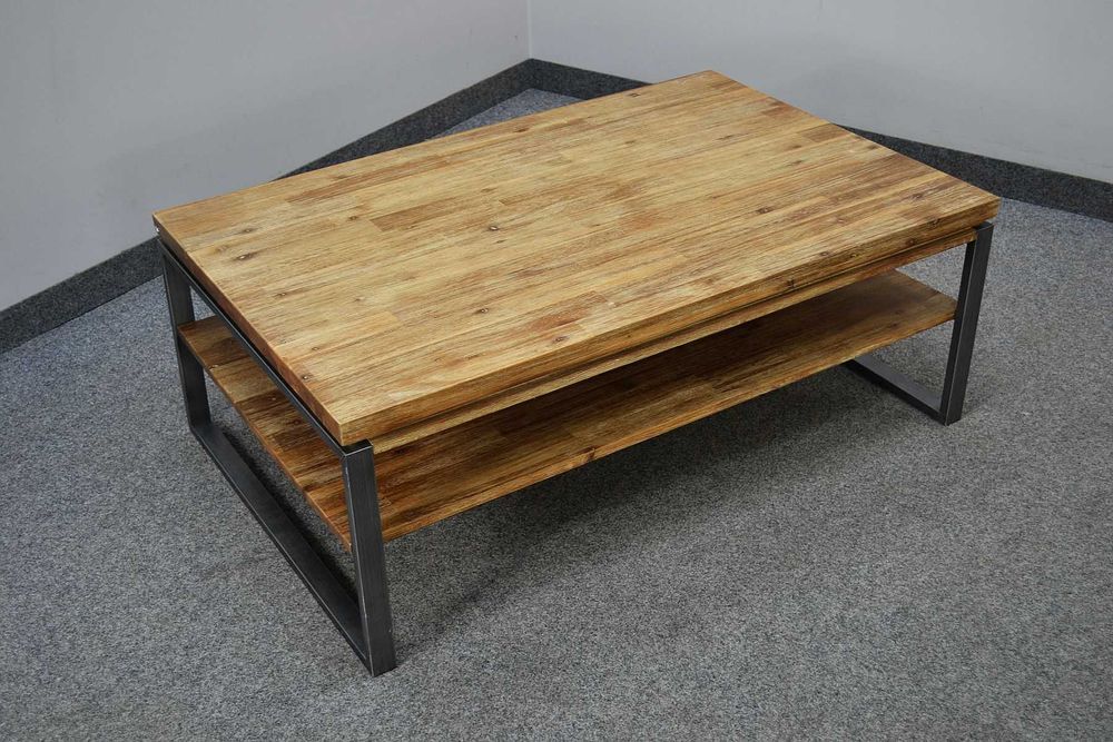 ŁAWA 120×80 cm, drewniana, akacja szczotkowana, II gat. -75%