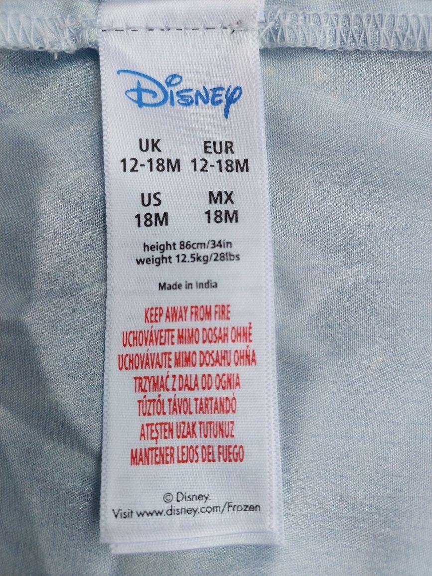 Sukienka Disney Elsa Kraina Lodu 86cm/12-18m-cy-jak nowa InPost