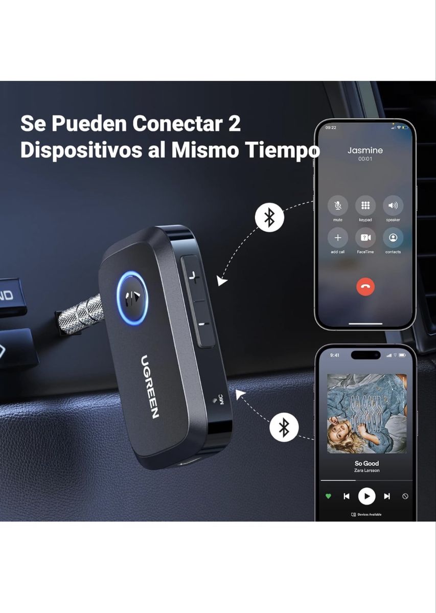 Transmissor/Receptor Bluetooth Ugreen CM596 – 2 em 163826018170241124