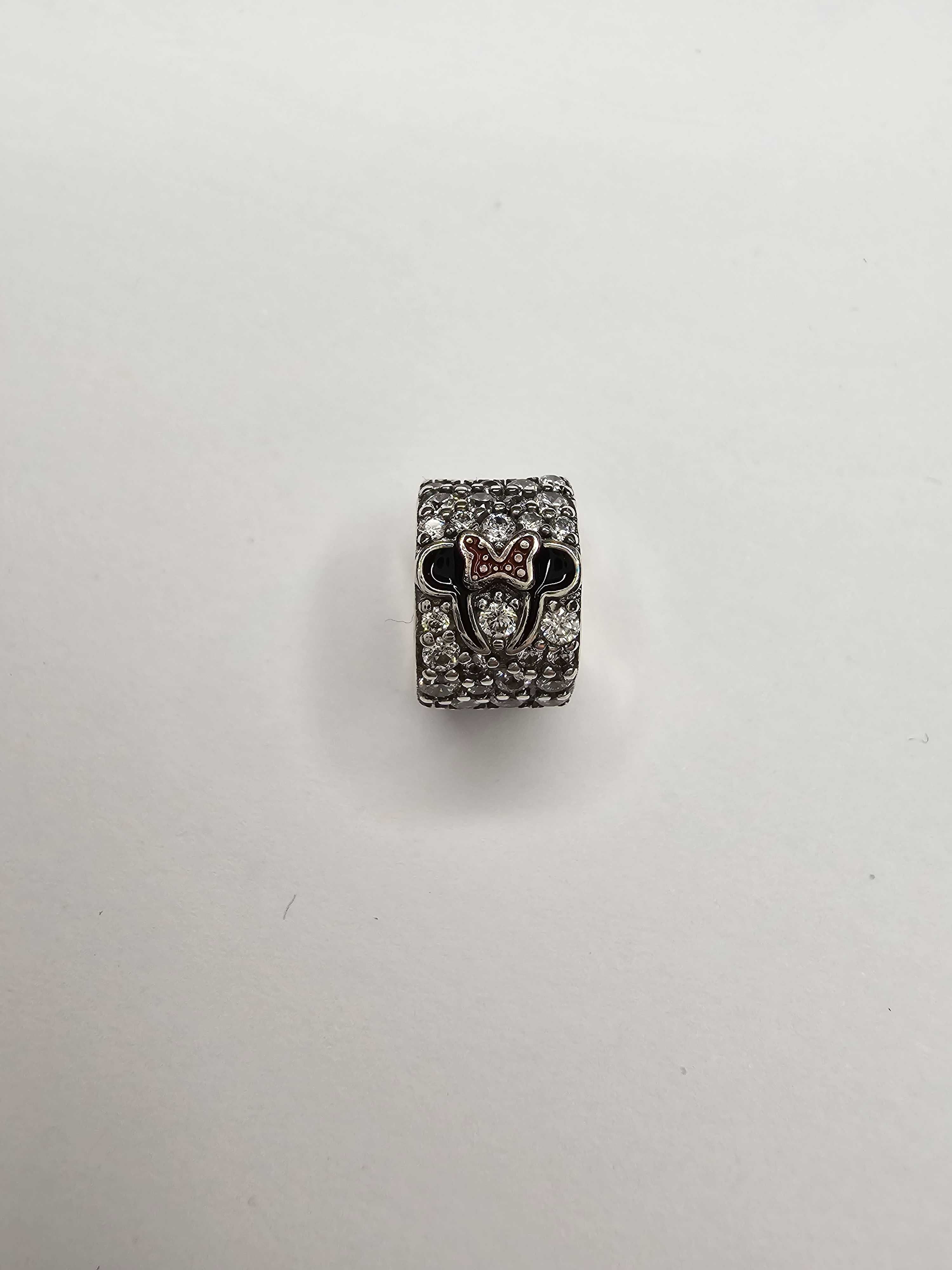 Srebrny charms do bransoletki Pandora Srebro 925 myszka minnie Klips