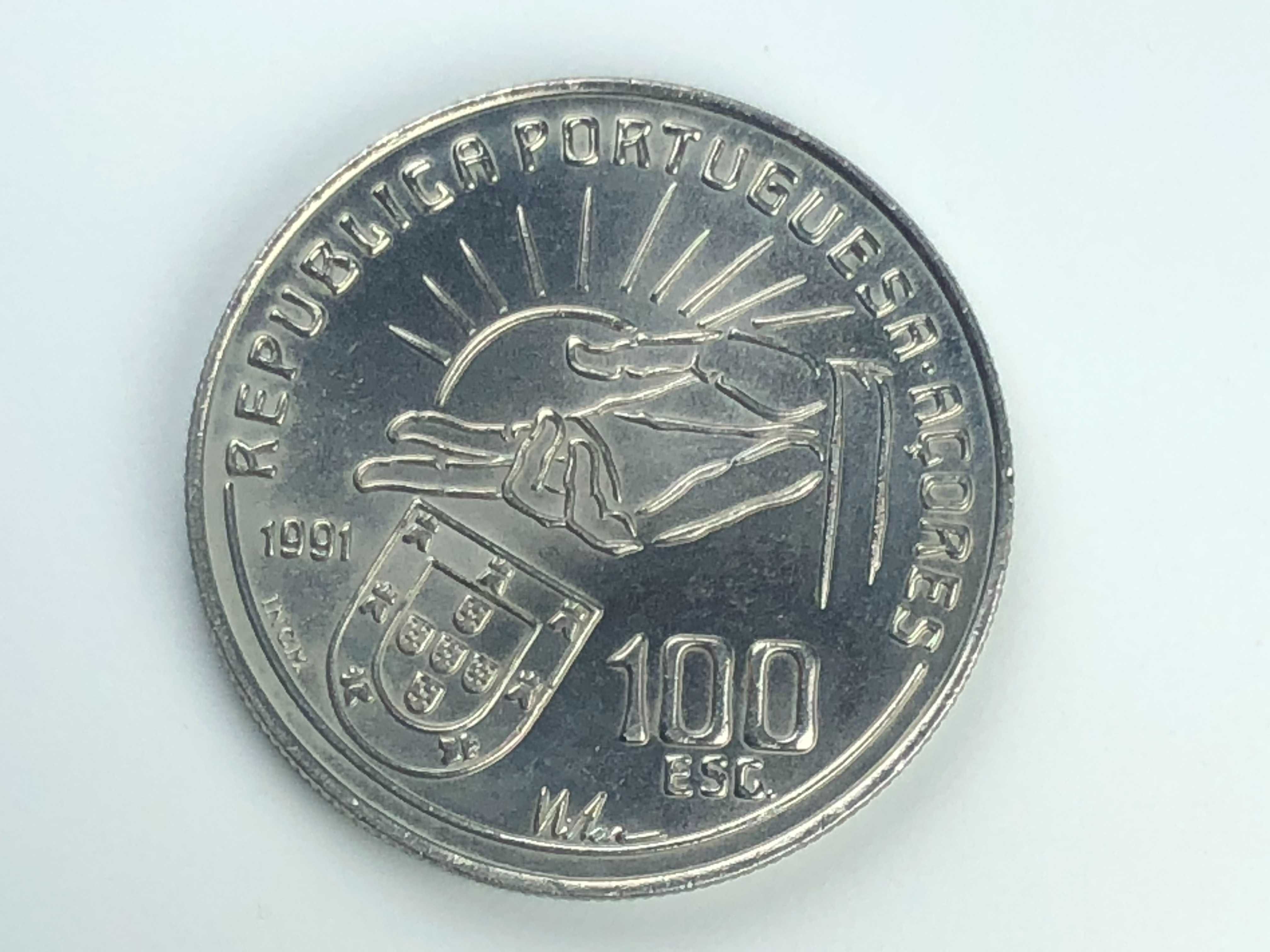 100 Escudos 1991 Cuproniquel Antero de Quental