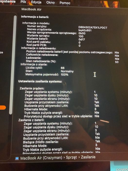 Laptop MacBook Air 15'' M3 - 8 GB RAM 256 GB