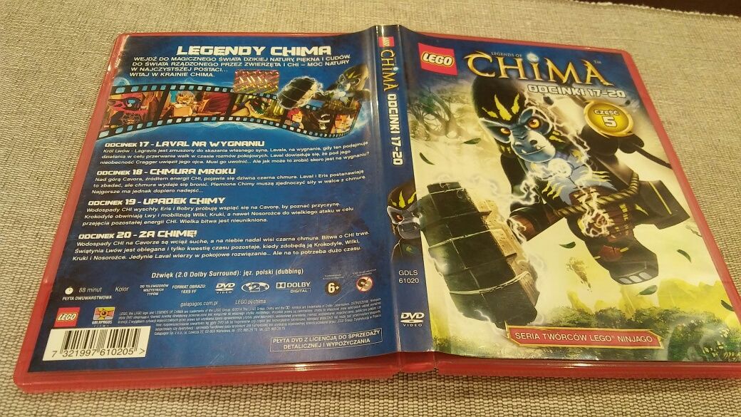 Dvd bajka Lego Chima cz.5 odcinki 17-20