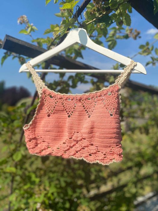Top stanik handmade szydełko