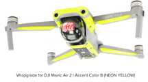 Wrap Grade Skin Drone DJI Air 2 Amarelo Neon fluo sticker