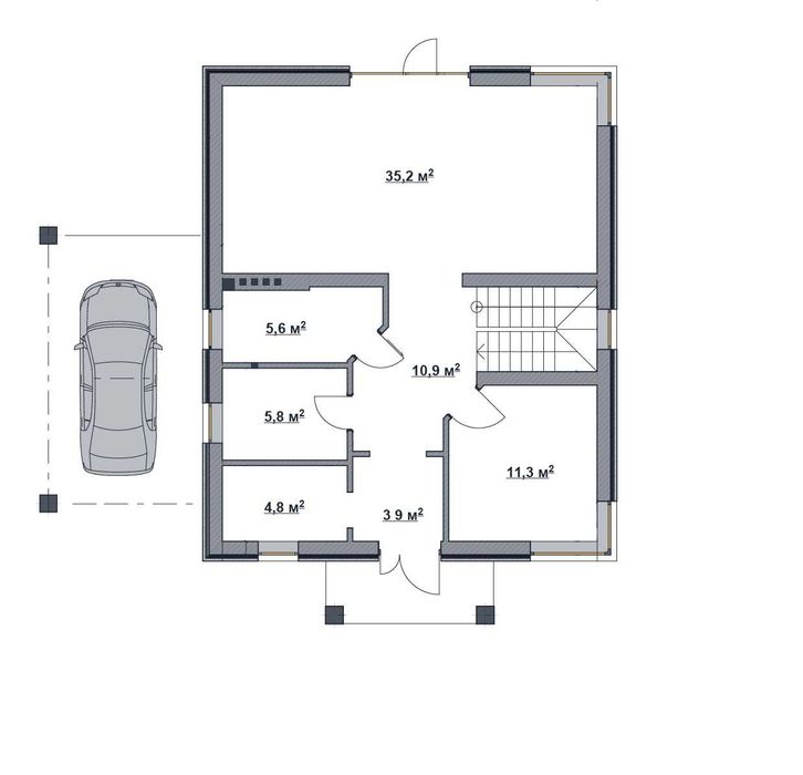 Продам будинок з центральною каналізацією, газом в Лісовій Бучі.