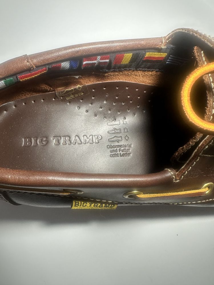 Чоловічі шкіряні топсайдери big tramp