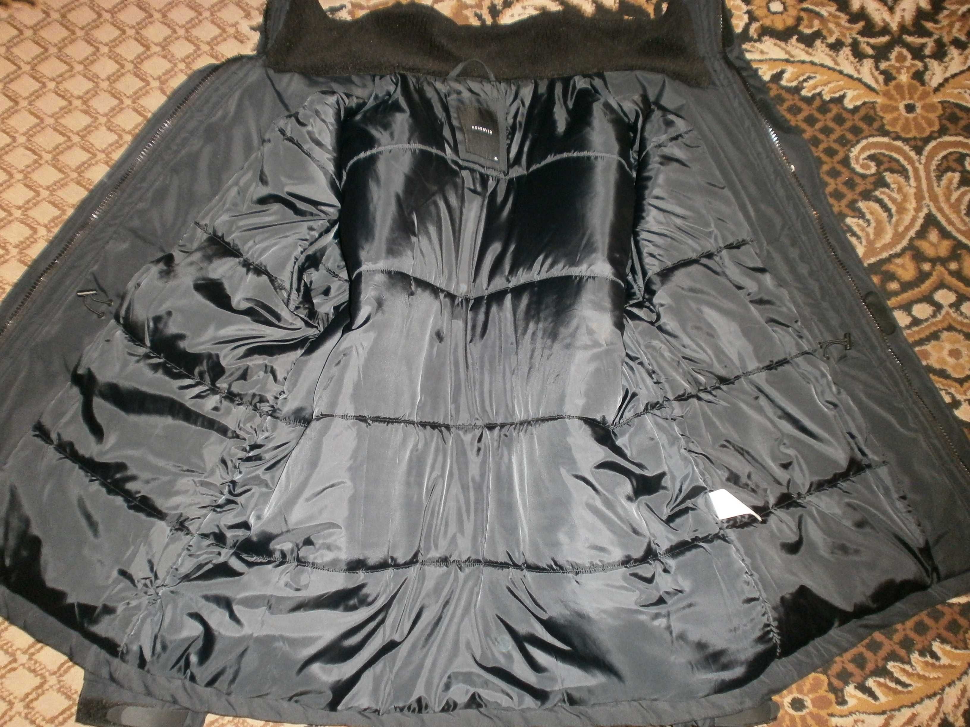 Куртка танкер Reserved, чёрная, разм. XL, наш 56-58, ПОГ-70 см