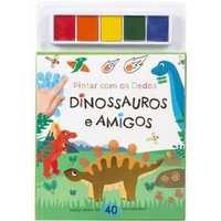 Pintar com os Dedos - Dinossauros e Amigos