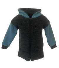 Bluza kurtka 100% wełna wełniana 98 merino baranek wool zamek kaptur