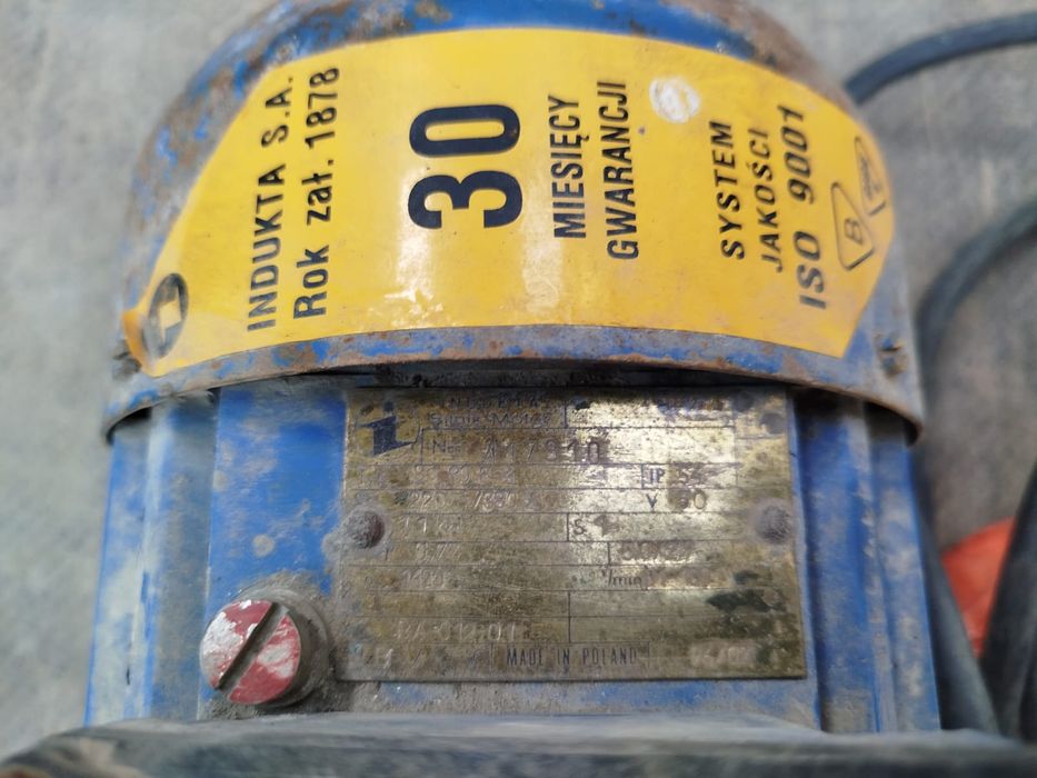 Silnik elektryczny 2 fazowy 1,1 kw 1400 obrotów