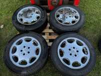 Felgi CHROMOWANE z oponami mercedes r16