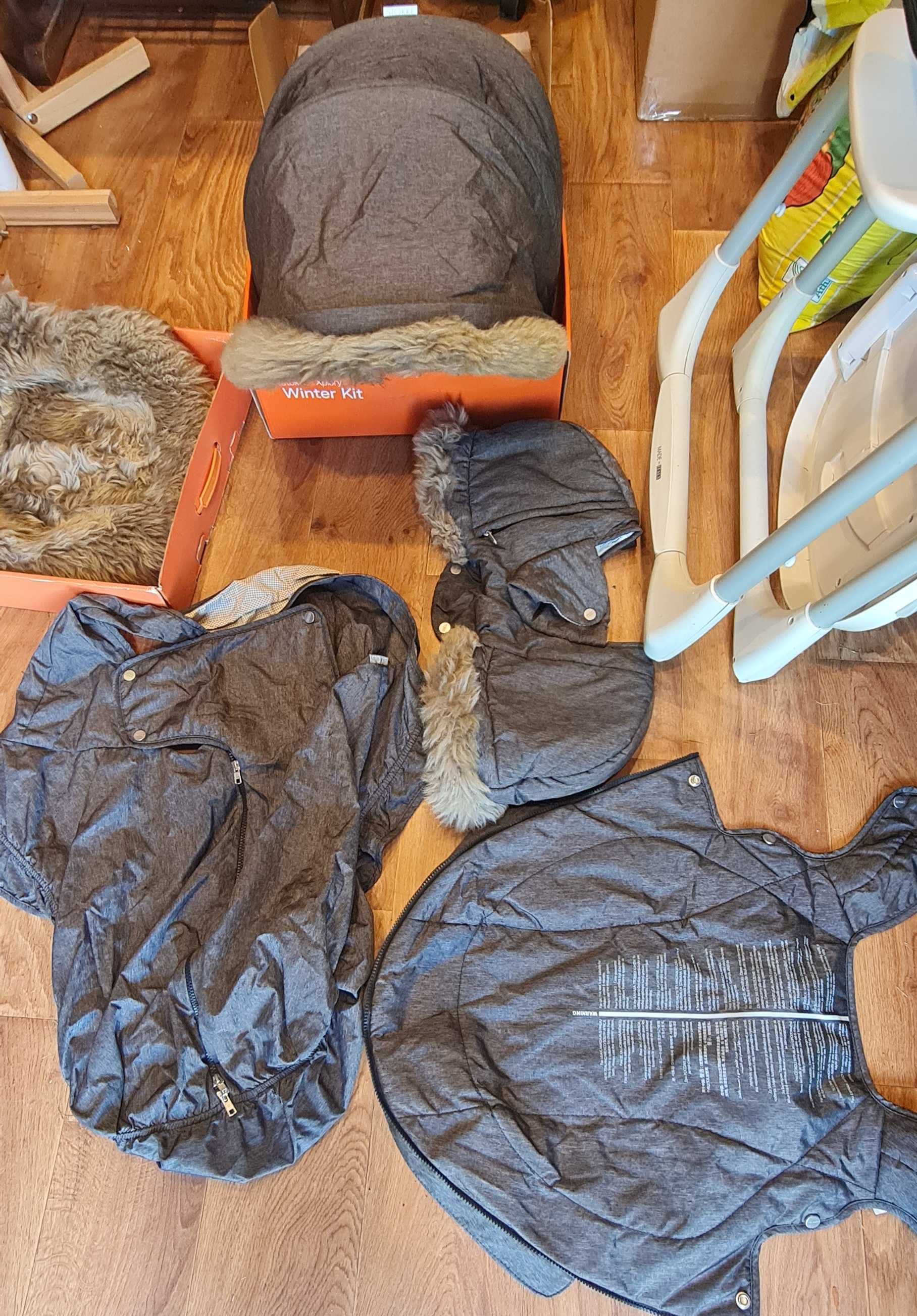 Stokke XPLORY zimowy zestaw Mufka + Winter Kit + Sheepskin Lining